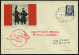 WARTENBERG/ ÜBER LUTHERSTADT WITTENBERG/ 1813/ SCHLACHT BEI WARTENBERG 1963 (3.10.) SSt = Napoleon. Kanone + 2 Rote HdN: - Napoleon