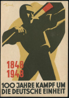 (10b) LEIPZIG C1/ 1848 1949/ ROBERT BLUM/ Für Einheit U.Demokratie.. 1948 (18.3.) SSt = Kopfbild Blum Klar Gest. Color-K - Autres & Non Classés