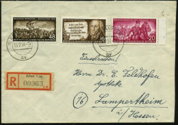 D.D.R. 1954 (15.2.) Deutsche Patrioten 16 Pf. V. Stein, 20 Pf. Von Schill U. 48 Pf. Revolution 1848 , Satzreine Frankatu - Autres & Non Classés