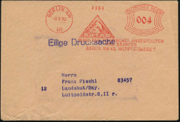 BERLIN NW/ 40/ BUTAB/ BUND DER TECHN.ANGESTELLTEN/ U.BEAMTEN.. 1932 (Sept.) AFS Francotyp = Gewerk-schaft Der Technische - Other & Unclassified