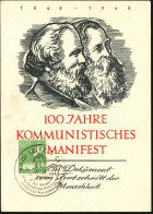 (10b) LEIPZIG C1/ ROBERT BLUM/ Der Kämpfer/ Für Einheit U.Demokratie.. 1948 (18.3.) SSt = Robert Blum , Rs. Auf Sonderka - Autres & Non Classés