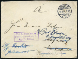 BERLIN,W./ *9a 1906 (14.9.) 1K-Gitter + Viol. Ra3: Frei Lt. Avers No. 21./General-Verwaltung/Kgl. Pr. Museen = Verwaltun - Other & Unclassified