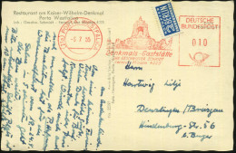 (21a) PORTA WESTFALICA/ Denkmals-Gaststätte/ JNH.GESCHW.SCHMIDT 1955 (6.7.) AFS Postalia = Kaiser Wilhelm I.-Denkmal = H - Other & Unclassified