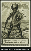 DEUTSCHES REICH 1915 (1.1.) Monochrome Propaganda-Künstler-Ak.: Hab Ich Den Frieden So Lang Gewahrt.. = Wilhelm II. Als  - Otros & Sin Clasificación