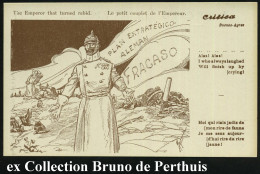 FRANKREICH /  ARGENTINIEN 1915 Monochrome Propaganda-Künstler-Ak.: Der Kaiser, Der Tollwütig Wurde.. = Wilhelm II. Auf D - Autres & Non Classés