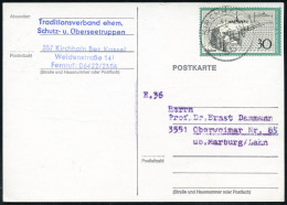 B.R.D. 1970 (Okt.) 30 Pf. Helgoland + Abs.-5L: Traditionsverband Ehem./Schutz-u. Überseetruppen.. , Vom Jahrestreffens 1 - Autres & Non Classés