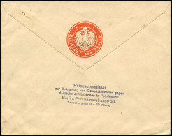 BERLIN W/ *9r 1916 (23.12.) Band-MaSt Auf Dienstbf.: Reichsamt Des Jnnern (rs. Orange Trockensiegel) + Rs. Viol. 5L: Rei - WO1