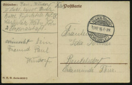 WAHN (Rheinl.)-/  S C H I E S S P L A T Z 1914 (19.12.) 1K-Gitter = Hauspostamt Truppenübungsplatz Für Artillerie + Hs.  - WW1
