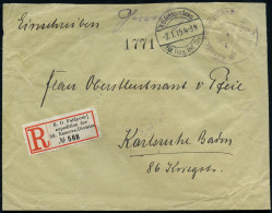 DEUTSCHES REICH 1915 (2.1.) 1K-Brücke: K. D. Feldpostexped./52. Res. Inf. Div. + Sonder-RZ: K. D. Feldpost-/expedition D - WW1