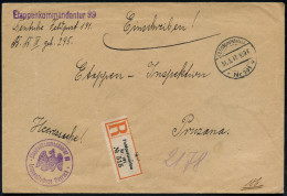 DEUTSCHES REICH 1917 (31.3.) 1K-Brücke: K. D. Feldpoststation/* Nr. 191 * + Gez. RZ: Feldpoststation/ Nr.191 + Viol. 1K- - WW1