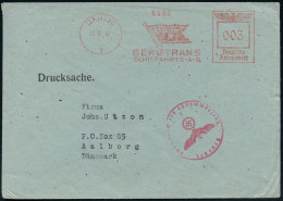 DANZIG/ 1/ BERGTRANS/ SCHIFFAHRTS-A.G. 1942 (21.9.) Seltener AFS Francotyp "Reichsadler" 003 Pf. (Reederei-Flagge) Rs. A - Autres & Non Classés