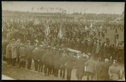 Berlin-Grunewald 1927 Monochrome Foto-Ak.: 80. Geburtstag Reichspräsident V. Hindenburg Im Olympiastadion Grunewald (im  - Other & Unclassified