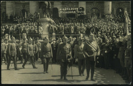 München 1922 (21.8.) 3 Verschiedene S/w.-Foto-Ak.: Von Hindenburg In Uniform In München, Sign. Spiessl (Hindenbg. Und Ve - Autres & Non Classés