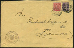 MÜNSTER/ *(WESTF.) 2/ I 1920 (9.9.) 1K-Brücke Auf Dienst 10 Pf. U. 50 Pf. + Viol. 3K-HdN: Reiter-Regiment Nr. 15/ 6. Esk - Other & Unclassified