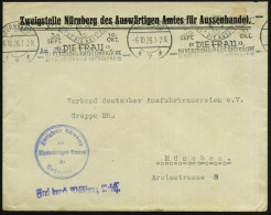 NÜRNBERG/ *2*/ BESUCHET DIE AUSSTELLUNG/ "DIE FRAU"/ IN KLEIDUNG,HAUS U.KÜCHE 1926 (6.10.) BandMWSt + Bl. 1L: FdAR + 2K- - Other & Unclassified