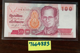 Thailand Banknote 100 Baht Series 14 P#97 SIGN#73 - 0S Rep UNC(Defect) #7664883 - Thailand
