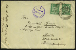 OSTERODE/ *(OSTPR.)/ C 1925 (14.2.) 1K-Brücke + Viol. 1K-Zensur: Auswärtiges Amt/Geprüft/ Berlin/- A - , Inl.-Frankatur  - Other & Unclassified