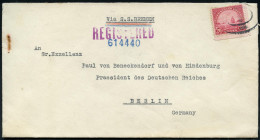 U.S.A. 1932 (12.4.) 20 C. "Goldesnes Tor", EF + Stummer OvalSt., Rs. Div. AbgangsStpl.: NEW YORK; N.Y. (WALL STREET STA. - Sonstige & Ohne Zuordnung