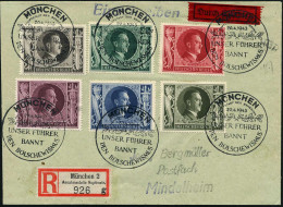 MÜNCHEN/ HDB/ UNSER FÜHRER/ BANNT/ DEN BOLSCHEWISMUS 1943 (20.4.) SSt 6x Auf Kompl.Satz "Hitler-Geburtstag" (Mi.844/49,+ - Other & Unclassified