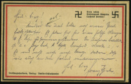 OBERHOFEN/ (ELS:)/ ÜBUNGSPLATZ 1914 (26.11.) 1K-Brücke = Hauspostamt Truppenübungsplatz Auf Patriotischer Propaganda-Ak. - Other & Unclassified