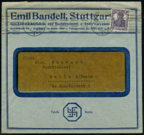 STUTTGART Nr.1/ °A* 1921 (3.5.) 1K Auf Firmen-Bf.: Emil Bandell Mit  Ha K E N K R E U Z  Als Firmenlogo! (Geschäfts-büch - Autres & Non Classés