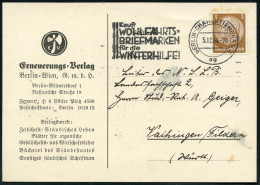 Berlin-Charlottenburg 2 1934 (5.12.) Firmen-Kt.: Erneuerungs-Verlag Mit Logo: Axt , Rs. Reklame Für NS-Literatur: "Die N - Other & Unclassified