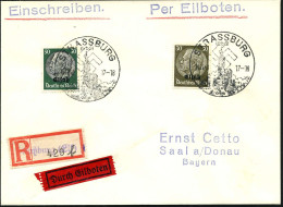 DT.BES.ELSASS 1940 (14.11.) SSt: STRASSBURG/(ELS)  O H N E  Text = Straßburger Münster U. Hakenkreuz 2x Auf Hindenbg. 5  - Other & Unclassified