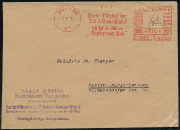 BERLIN NW/ 87/ Werdet Mitglied Der/ N.S.V.Volkswohlfahrt/ ..Aktion/ "Mutter U.Kind"/ ..Bezirksamt Tiergarten 1934 (2.7.) - Other & Unclassified