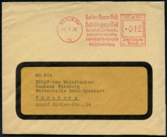 BERLIN SW/ 11/ Hat D.Bauer Geld/ Hat's D.ganze Welt/ Reichsstelle F.Getreide,/ Futtermittel.. 1936 (4.7.) AFS Francotyp  - Autres & Non Classés