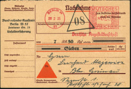 BERLIN W/ 57/ Deutsche Angestelltenschaft 1935 (28.2.) AFS Francotyp 023 Pf. = Deutsche Arbeitsfront (alte DAF-Bezeichnu - Other & Unclassified