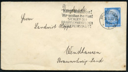 BRAUNSCHWEIG/ *1ca/ Kampf Dem Hunger!/ ..SPENDET DER/ BRAUNSCHWEIG./ NOTGEMEINSCHAFT! 1933 (31.3.) Seltener MWSt Auf Inl - Other & Unclassified