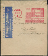 KÖLN/ 7/ ..Kölnische Jllustrierte Zeitung 1934 (28.10.) AFS Francotyp "Mäanderrechteck" 008 Pf. Auf Zeitungs-Streifband: - Sonstige & Ohne Zuordnung