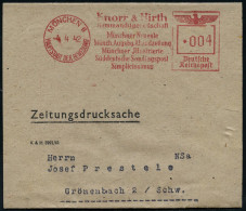 MÜNCHEN 6/ HDB/ Knorr 6 Hirth/ KG/ Münchner Neueste/ Münch.Augsbg.Abendzeitung/ ..Simplizissimus 1942 (4.4.) AFS Francot - Autres & Non Classés
