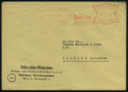 BÖHMEN & MÄHREN 1945 (10.2.) AFS. Francotyp: PRAG 1/a/PRAHA 1/Der/Neue Tag.. Mit UB "a" Im Orts-1K.!, Firmen-Bf.: Böhmis - Sonstige & Ohne Zuordnung