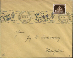 KÖNIGSDORF SONDERPOSTAMT/ über/ BAD TÖLZ/ Hochland-/ Lager/ 1936 1936 (10.7.) Seltener Roll-WSt = HJ-Logo (vor Alpen-Gip - Sonstige & Ohne Zuordnung