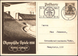 WEIMAR 1/ A/ 10 JAHRE WIEDERKEHR DES REICHSPARTEITAGES.. 1936 (5.7.) MWSt = NSDAP-Standarte Im = Jubiläum Im Olympiajahr - Other & Unclassified