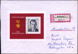 D.D.R. 1976 (2.3.) 1 Mk. Widerstandskämpfer-Block , EF = "Dr. Richard Sorge", Sowjet. Spion In Japan, , Nannte "Barbaros - Autres & Non Classés