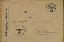 GREIFSWALD/ 1c 1940 (11.12.) 1K-Brücke Auf Dienst-Bf.: FdAR/ Gerichstsgefängnis/ Greifswald (NS-Adler) Seltener Fern-Bf. - Other & Unclassified