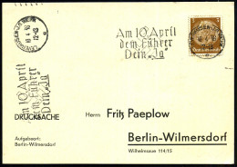 LEVERKUSEN-J.G.WERK/ A/ Am 10.April/ Dem Führer/ Dein "Ja" 1938 (10.4.) Sehr Seltener MWSt = Hauspostamt I.G.-Werk! Zur  - Sonstige & Ohne Zuordnung