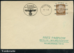 SCHEIBBS/ =1124=/ Der Landrat/ Des Kreises Scheibss.. 1941 (14.1.) Seltener Freimarkenstempel (Hakenkreuzadler) = Franki - Sonstige & Ohne Zuordnung