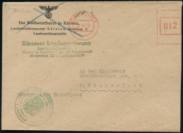 ÖSTERREICH 1945 (25.11.) Aptierter "Ostmark"-AFS Francotyp "Reichsadler": KLAGENFURT 5 = Reichsadler U. "Deutsches Reich - Otros & Sin Clasificación