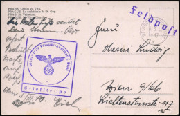 DEUTSCHES REICH /  BÖHMEN & MÄHREN 1941 (6.3.) MaSt.: D F UTSCHE REICHSPOST/a (ohne Weberflagge) Mit Druckfehler (Mi.32) - Autres & Non Classés