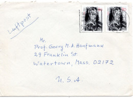 69759 - Bund - 1986 - 2@80Pfg Kokoschka A LpBf GOSLAR - ... -> Watertown, MA (USA) - Brieven En Documenten