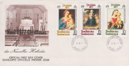 Enveloppe FDC  1er Jour   NOUVELLES  HEBRIDES   Noël  1977 - FDC