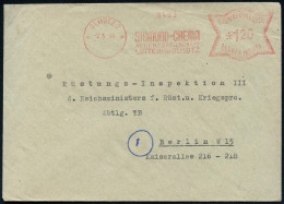 BÖHMEN & MÄHREN 1944 (2.6.) AFS Francotyp: OLMÜTZ 2/SIGMUND-CHEMA/AG.., Nur Deutscher Ortsname , Fern-Bf. An Rüstungs-In - Autres & Non Classés