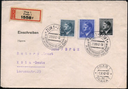BÖHMEN & MÄHREN 1942 (31.8.) SSt.: ZLIN 1 - ZLIN 1/III. INSTRUKTORENKURS DER TSchAAU (zweisprachig) Auf Hitler 10 H., 1, - Other & Unclassified