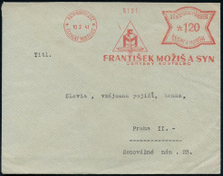 BÖHMEN & MÄHREN 1941 (10.2.) AFS Francotyp: ROTH-KOSTELETZ/ CERVENY KOSTELEC/FM/FRANTISEK MOZIS A SYN.. (Monotgr.-Logo M - Autres & Non Classés