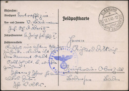 ELSGRUND/ A/ über/ DÖBERITZ ÜBUNGSPLATZ 1940 (13.1.) 2K-Steg = Hauspostamt Truppenübungsplatz (Mi.9 A) + Viol. 1K-HdN: I - 1939-45