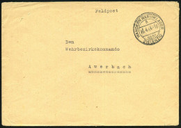 WANDERN NARVIKLAGER/ A/ über/ ZIELENZIG 1944 (20.4.) 2K-Steg PSt.I = Hauspostamt Truppenübungsplatz (Mi.66 A) Klar Gest. - 1939-45