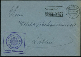 BAUTZEN 2/ A/ Vermeidet/ RUNDFUNK=/ STÖRUNGEN 1935 (5.12.) MWSt + Viol. Ra.: FdAR/II. Batl. Inf.-Rgt. 52 (noch Weimarer  - Andere & Zonder Classificatie
